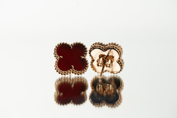 Aretes rojos rose Gold new collection