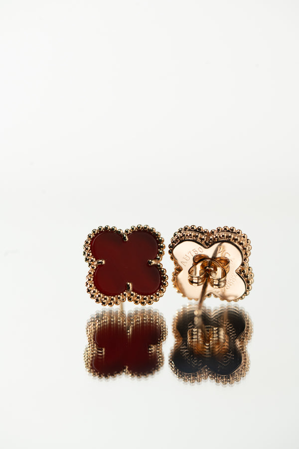 Aretes rojos rose Gold new collection