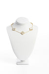 White VC  multiple necklace